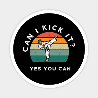 Can I Kick it? Retro Text Magnet